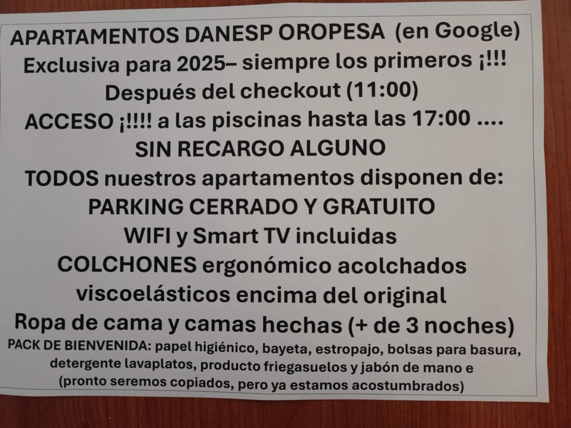 Apartamentos Danesp-Playa De Les Amplaries Marina Dor- Frontales Al Mar Oropesa del Mar Eksteriør bilde