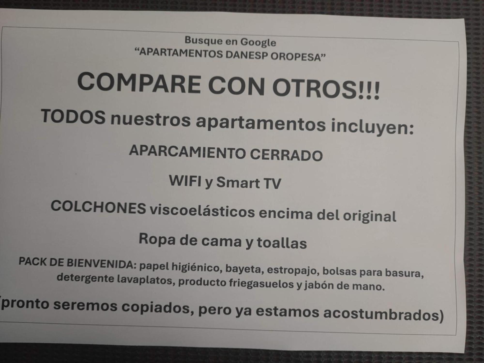 Apartamentos Danesp-Playa De Les Amplaries Marina Dor- Frontales Al Mar Oropesa del Mar Eksteriør bilde